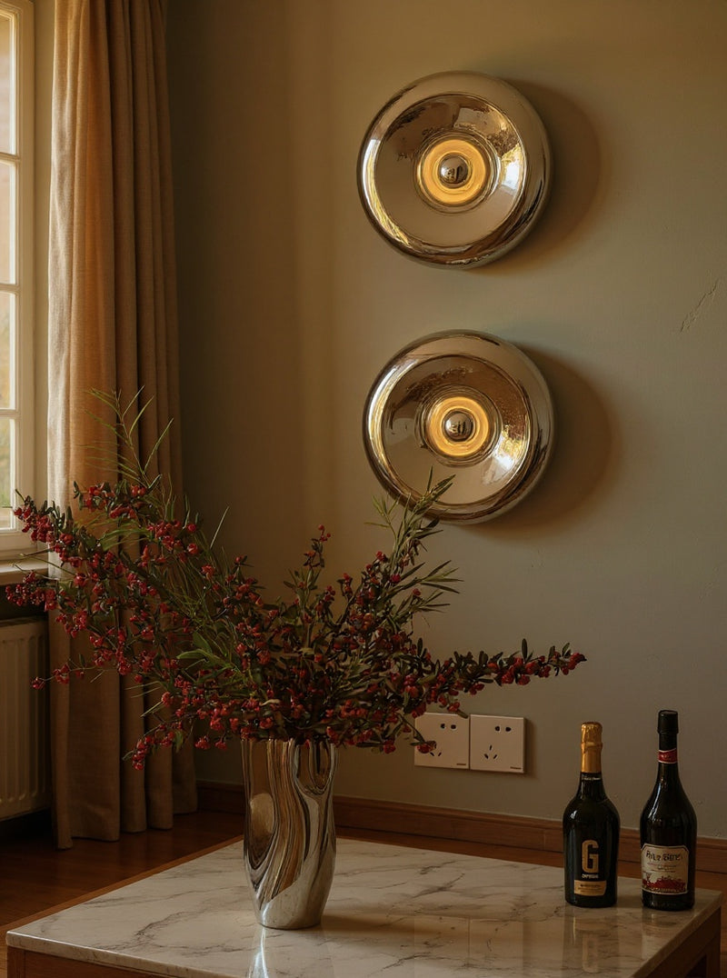 The Chrome Dome Wall Lamp: A Glow That Whispers of Milan Nights