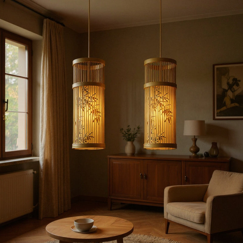 Ways to Decorate with a Japanese Bamboo Pendant Light
