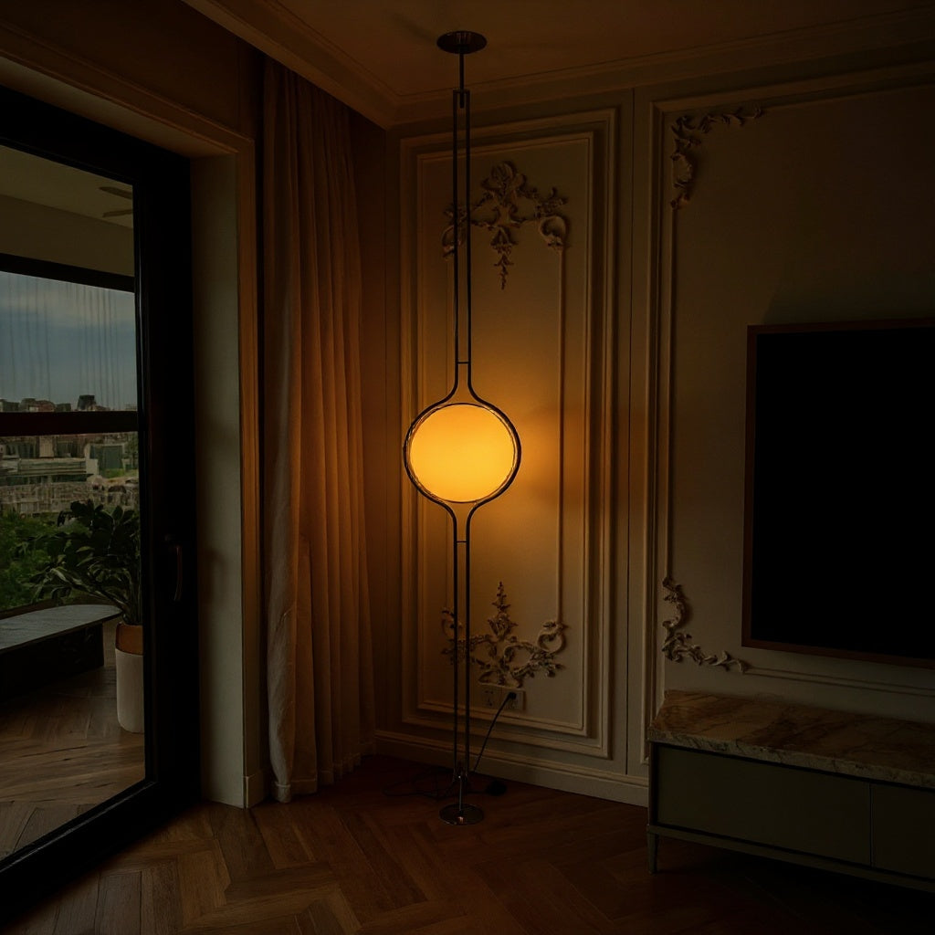 How to Style a Mid-Century Modern Floor Lamp in Your Living Room