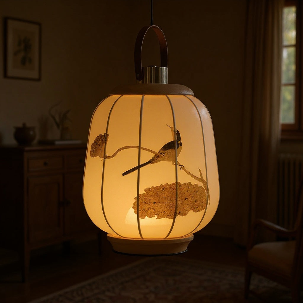 How to Style a Bird Pattern Lantern Lamp in Your Modern Home
