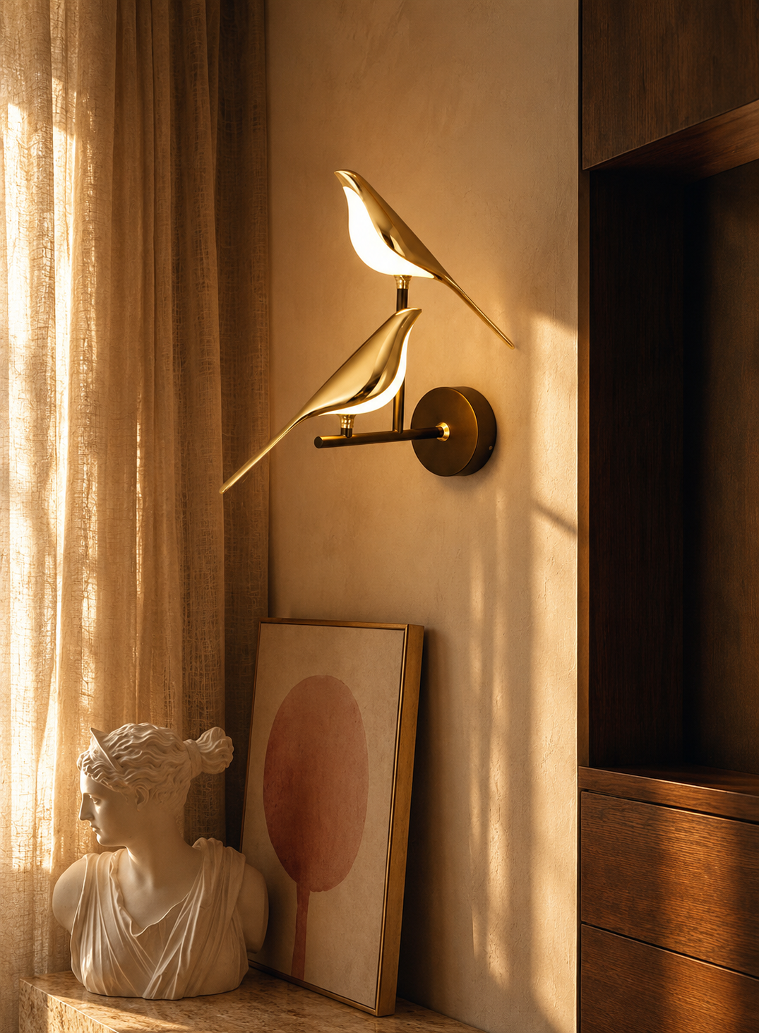 Bird Figured Wall Lamp