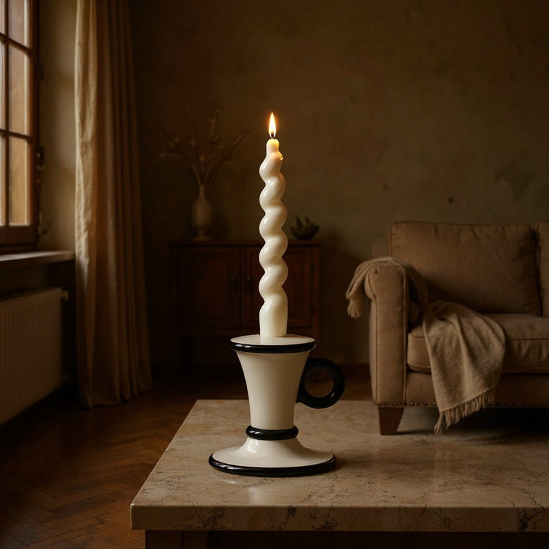 Retro Geometric Candle Holder