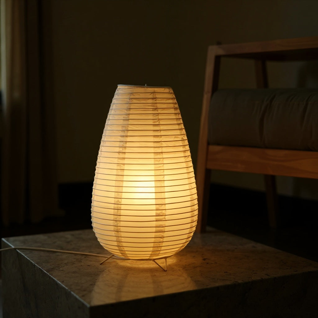 Noguchi Akari Style Paper Lantern Lamp