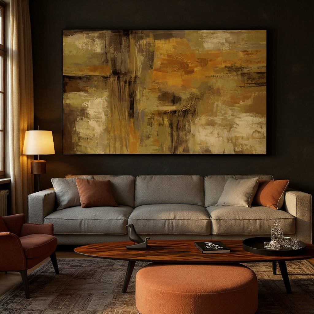 Gold Abstract Art Print