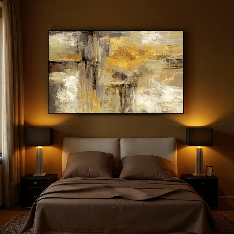 Gold Abstract Art Print