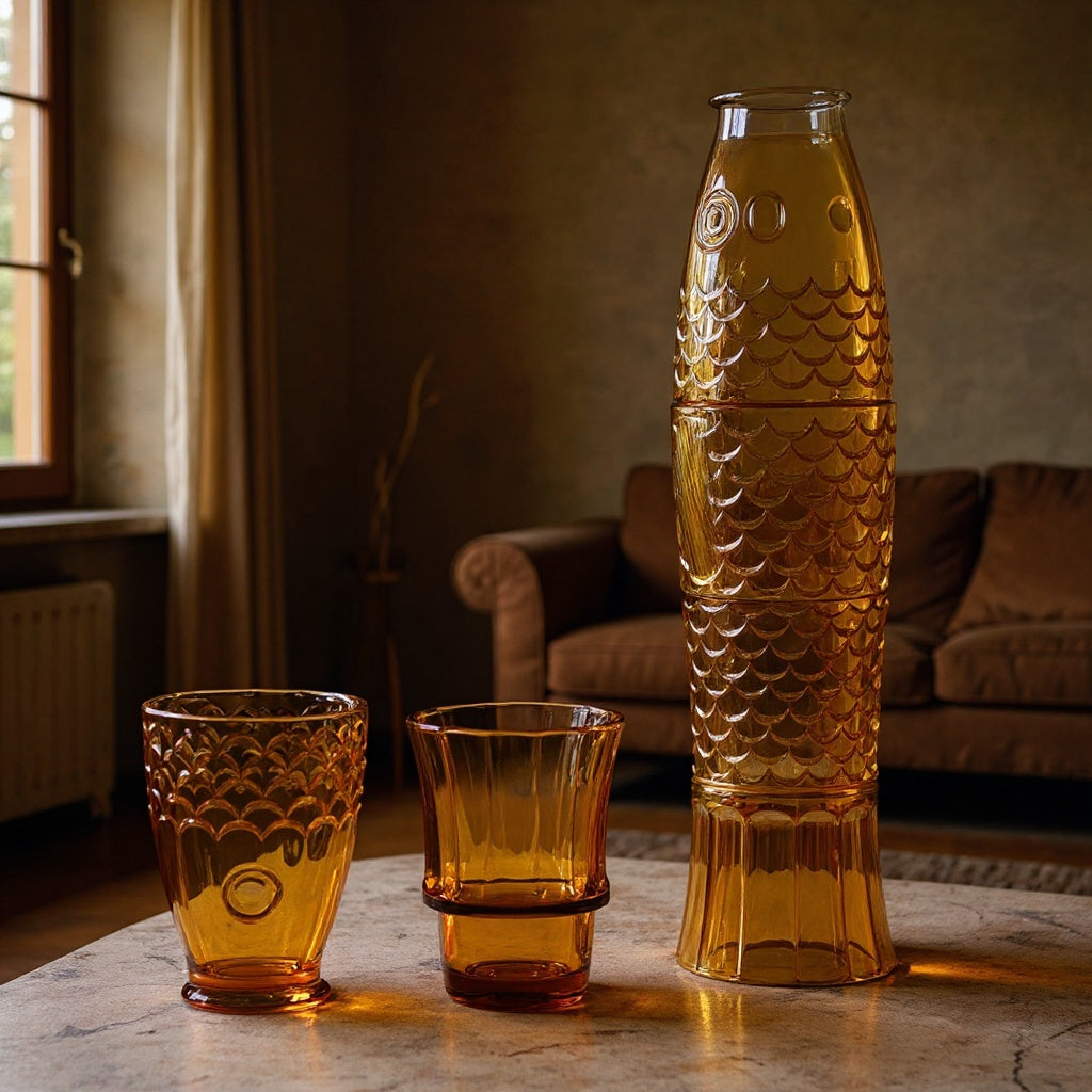 Koi Fish Stacking Glasses Set of 4