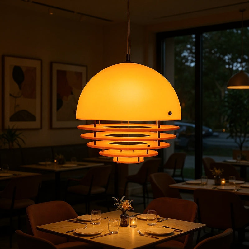 Sunset Bauhaus Spiral Pendant Light