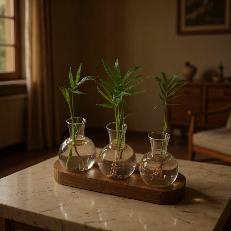 Walnut Glass Terrarium