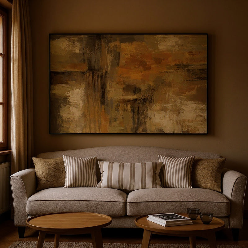 Gold Abstract Art Print