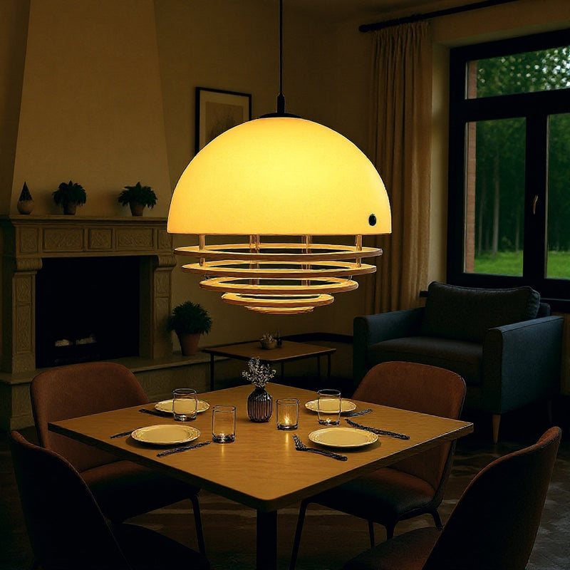 Sunset Bauhaus Spiral Pendant Light