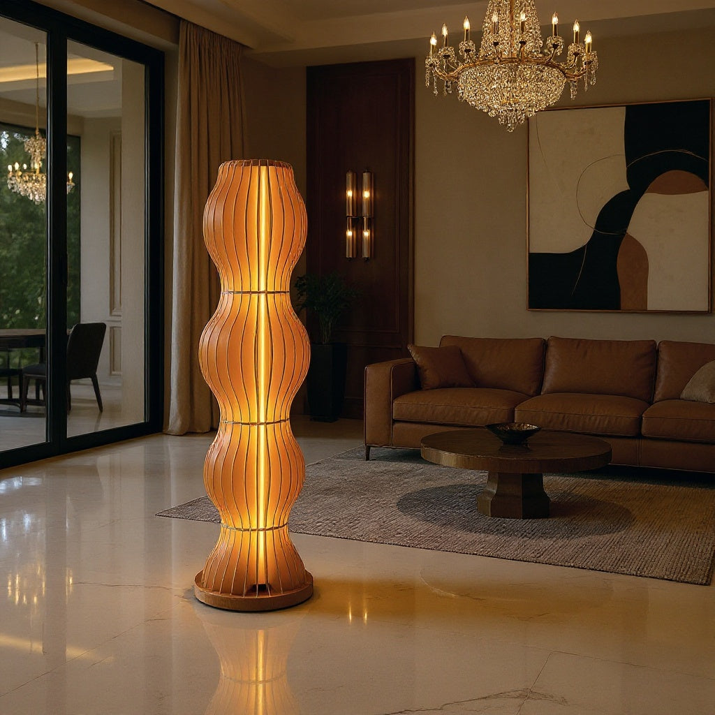 Wabi-Sabi Oak Branch Floor Lamp