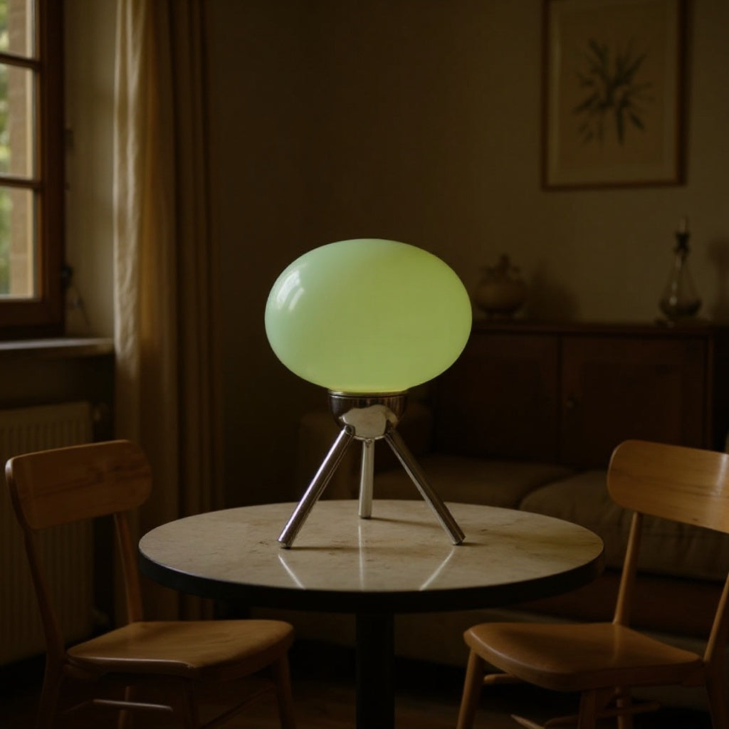 Glass Mushroom Table Lamp