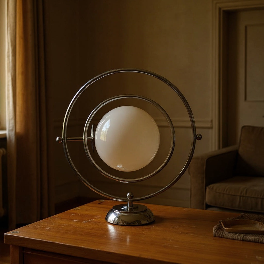 Glass Planet Table Lamp