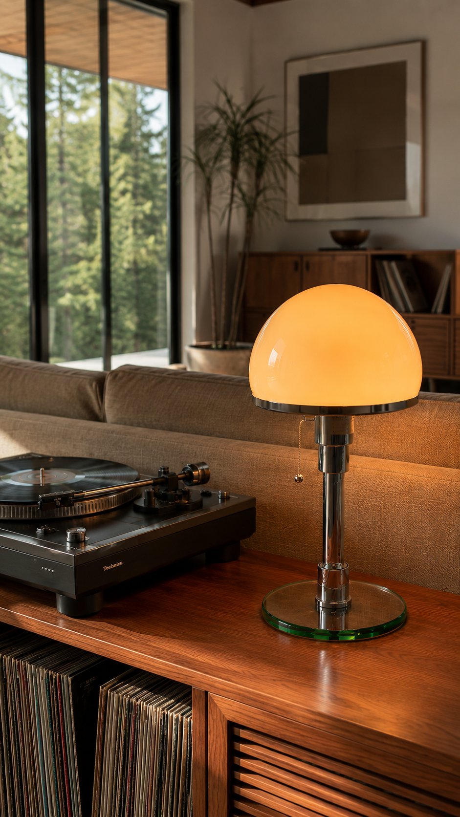 Frosted Globe Table Lamp