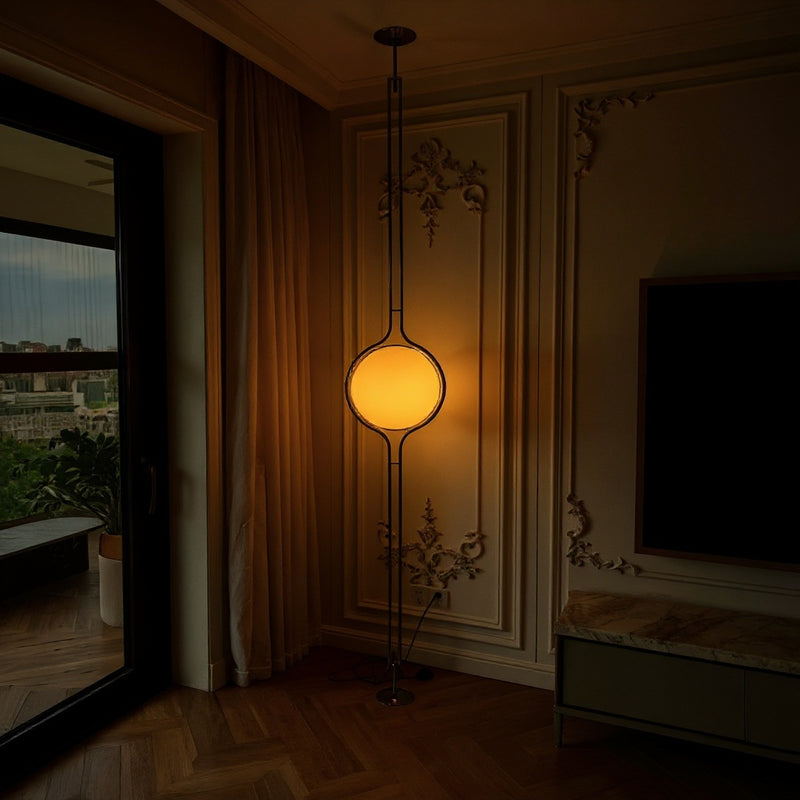 Acrylic Globe Floor Lamp