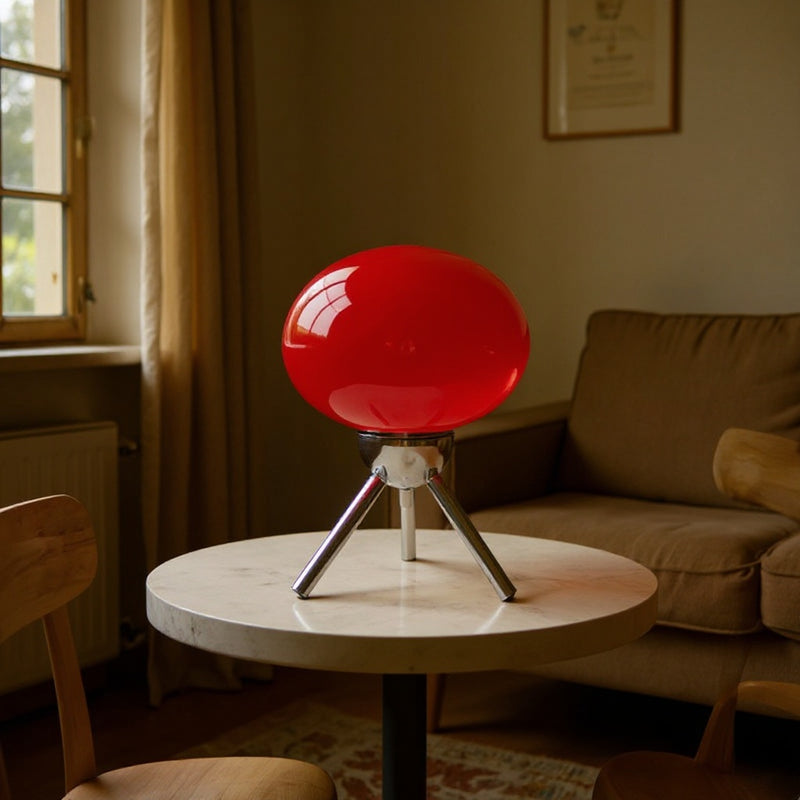 Glass Mushroom Table Lamp
