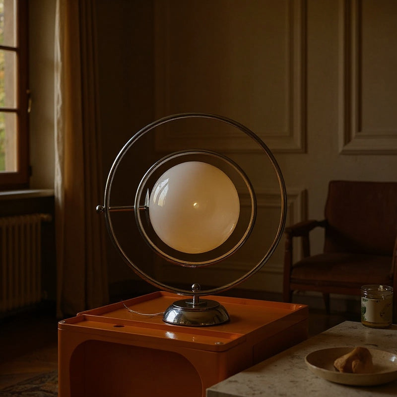 Glass Planet Table Lamp