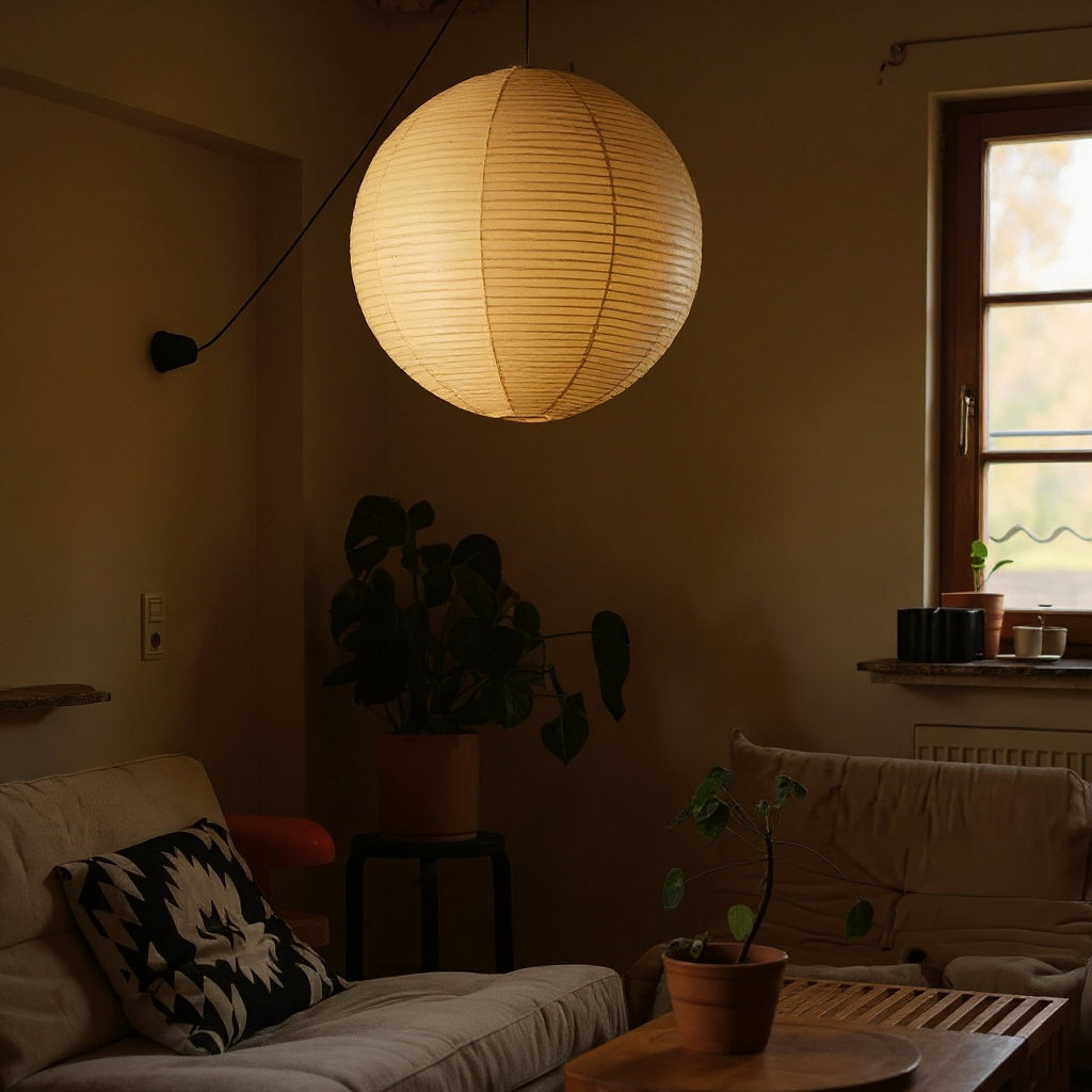 Oversized Paper Lantern Pendant Light